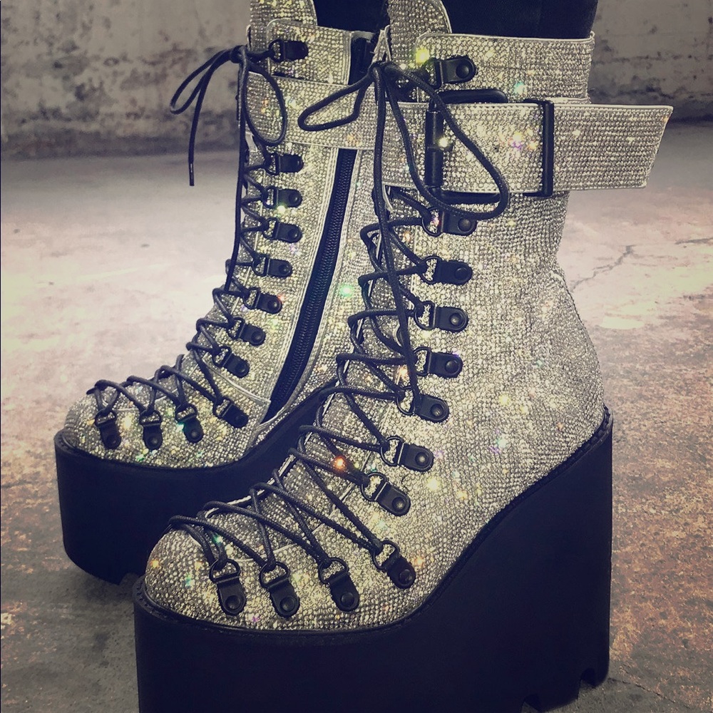 DollsKill X Club Exx Crystal traitor boots